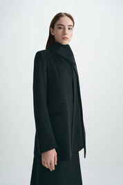 Rue Sophie Emi Wool Short Scarf Coat