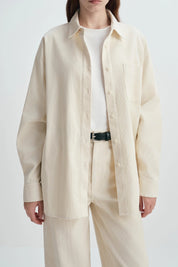 Rue Sophie Cream Roy Cord Shirt