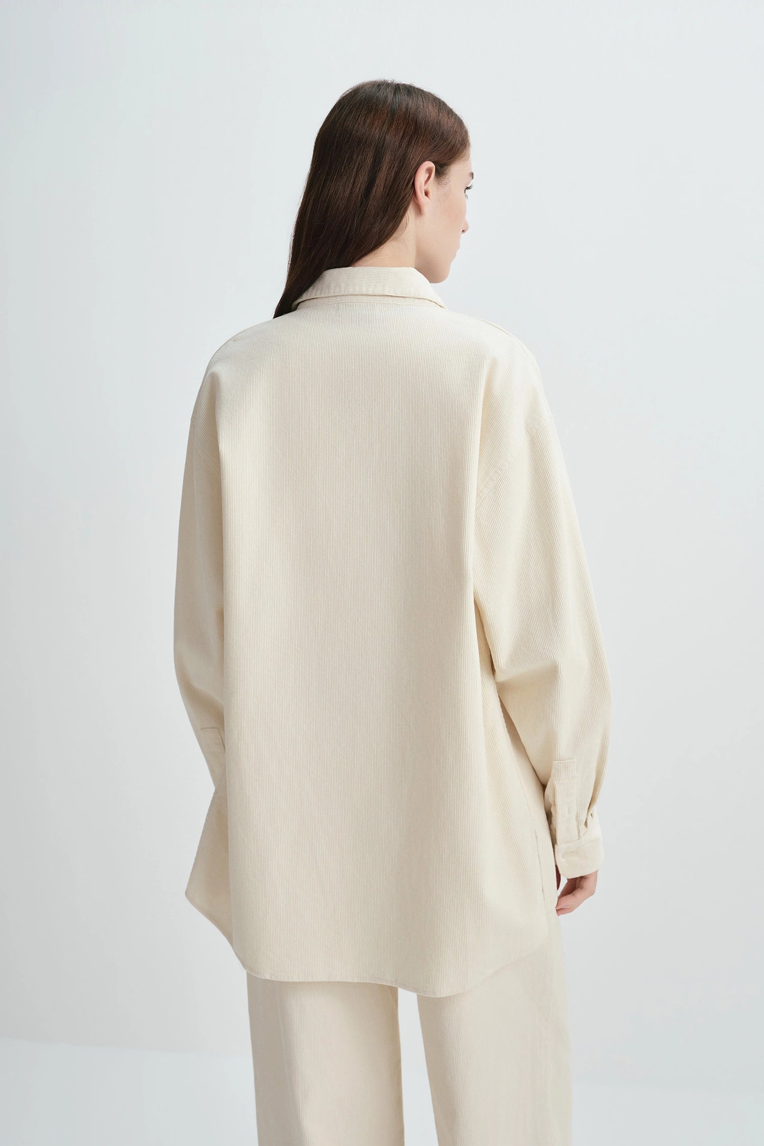 Rue Sophie Cream Roy Cord Shirt