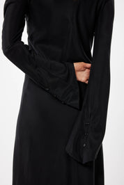 Black Cupro Sasha Dress
