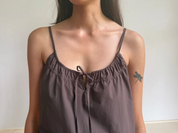 Deiji Studios Chocolate Light Mini Dress