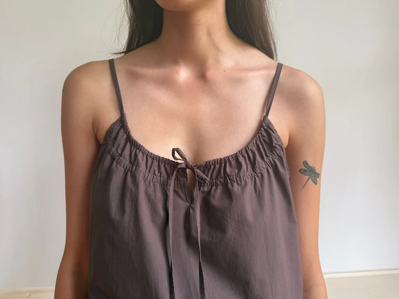 Deiji Studios Chocolate Light Mini Dress