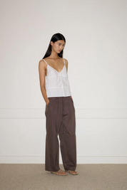 Deiji Studios White Seam Top