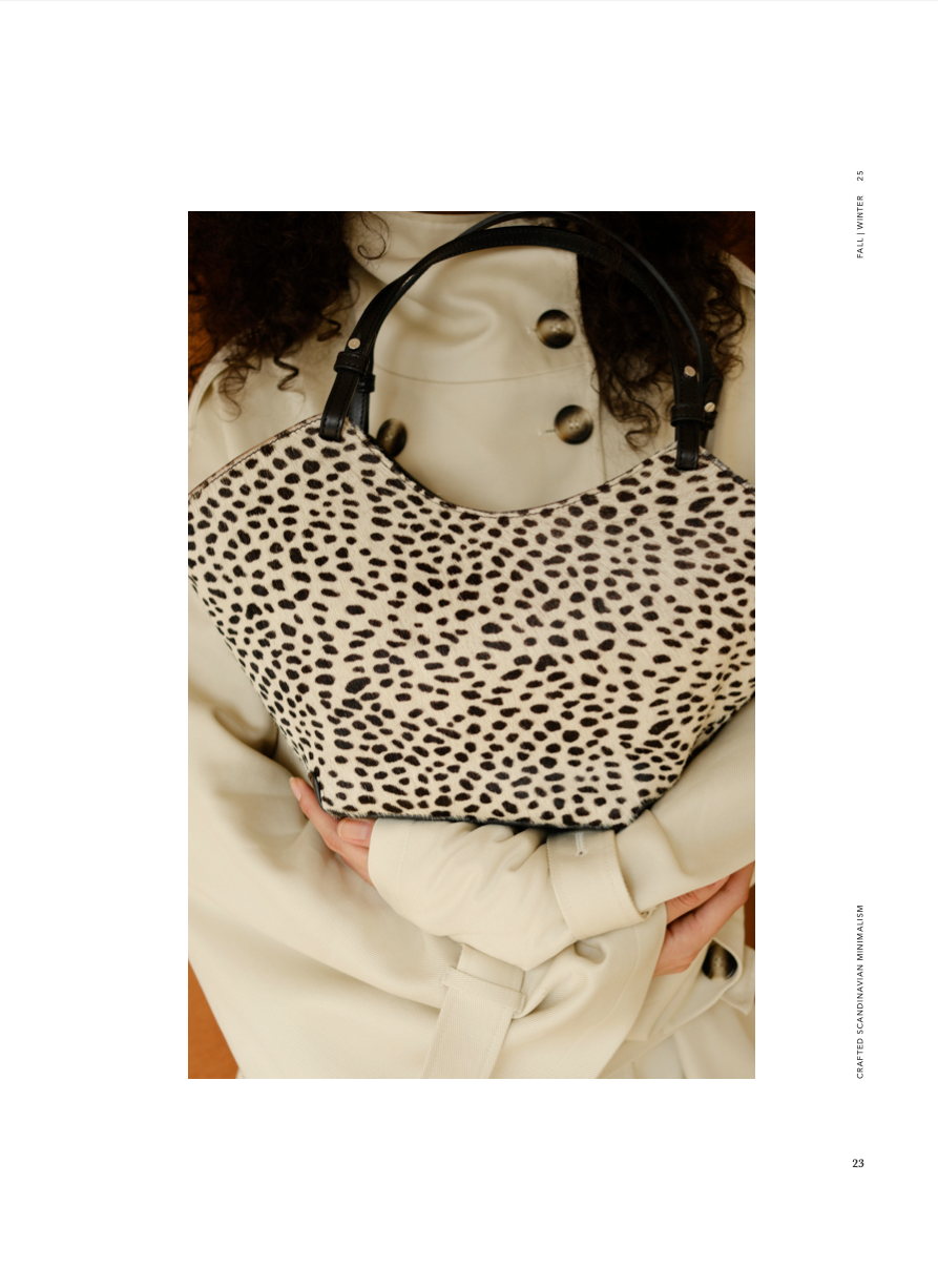 Flattered Dilba Mini Tote Bag Chocolate Dot