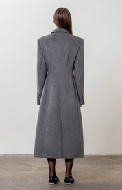 Charcoal Tailored Long Coat