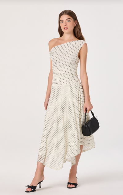 Ivory Polka Dot Ciarra Dress