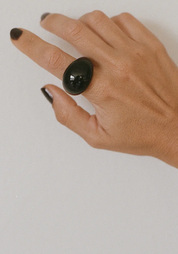 Casa Ayllon Black Glass Somni Ring