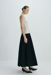 Rue Sophie Black Aurore Maxi Skirt