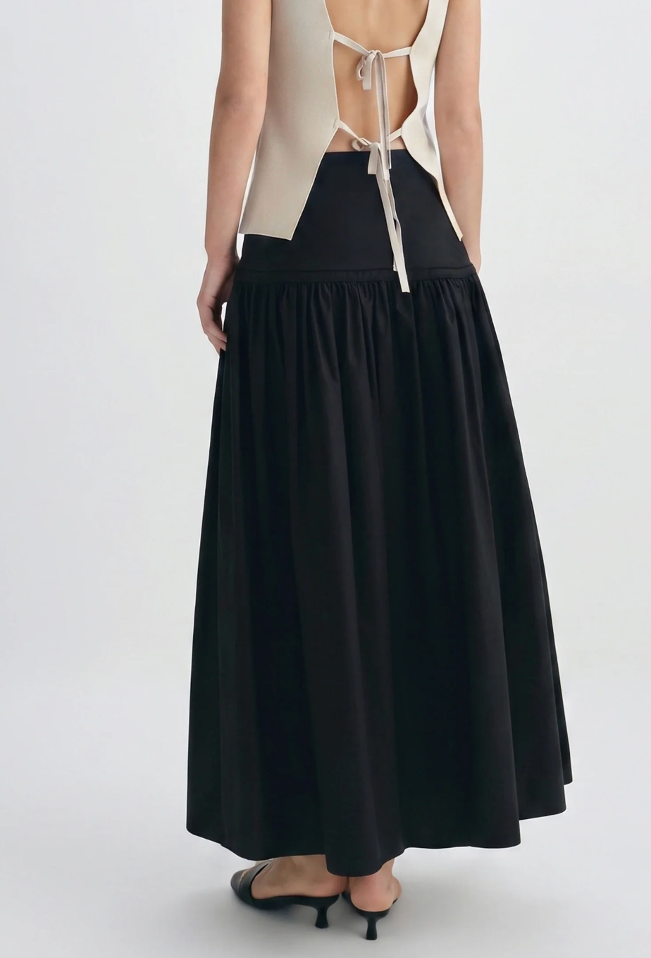 Rue Sophie Black Aurore Maxi Skirt