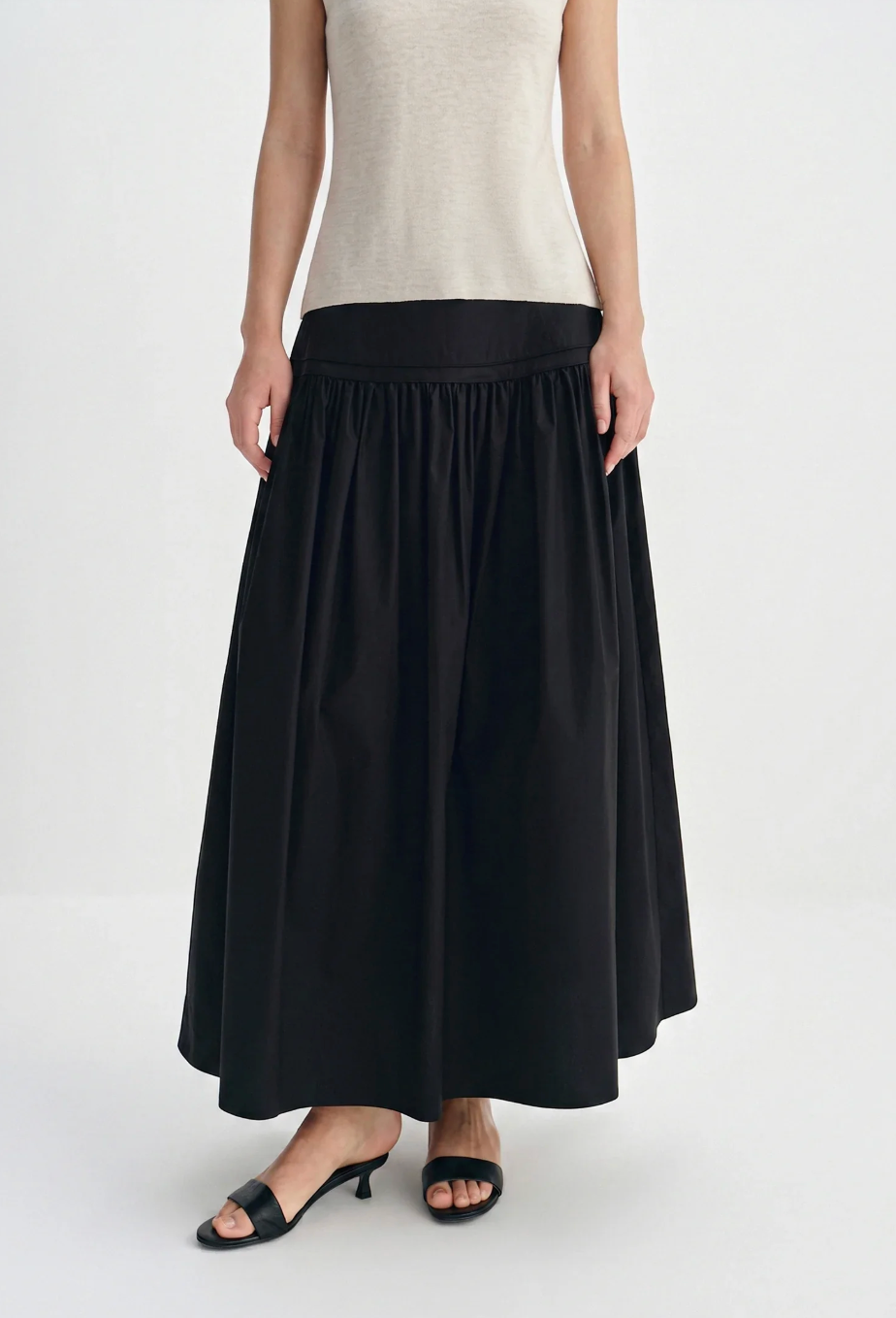 Rue Sophie Black Aurore Maxi Skirt