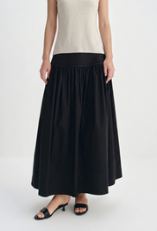 Rue Sophie Black Aurore Maxi Skirt