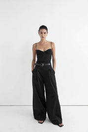 St. Agni Black Silk Cami