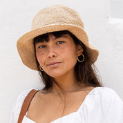 Natural Crochet Agave Bucket Hat
