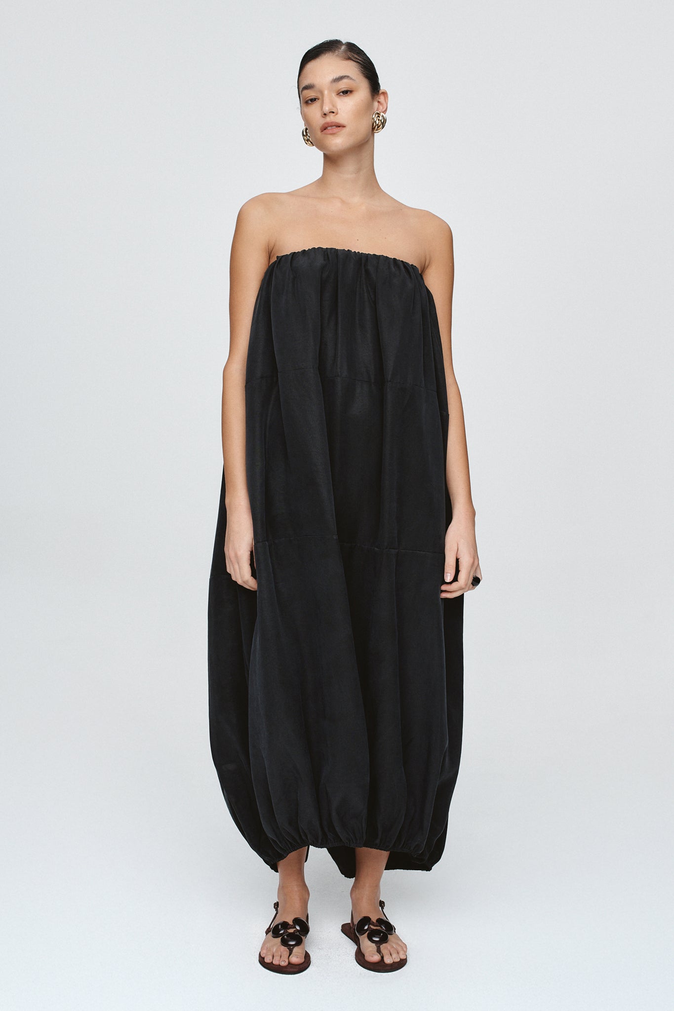 Marle Black Cocoon Terrance Dress