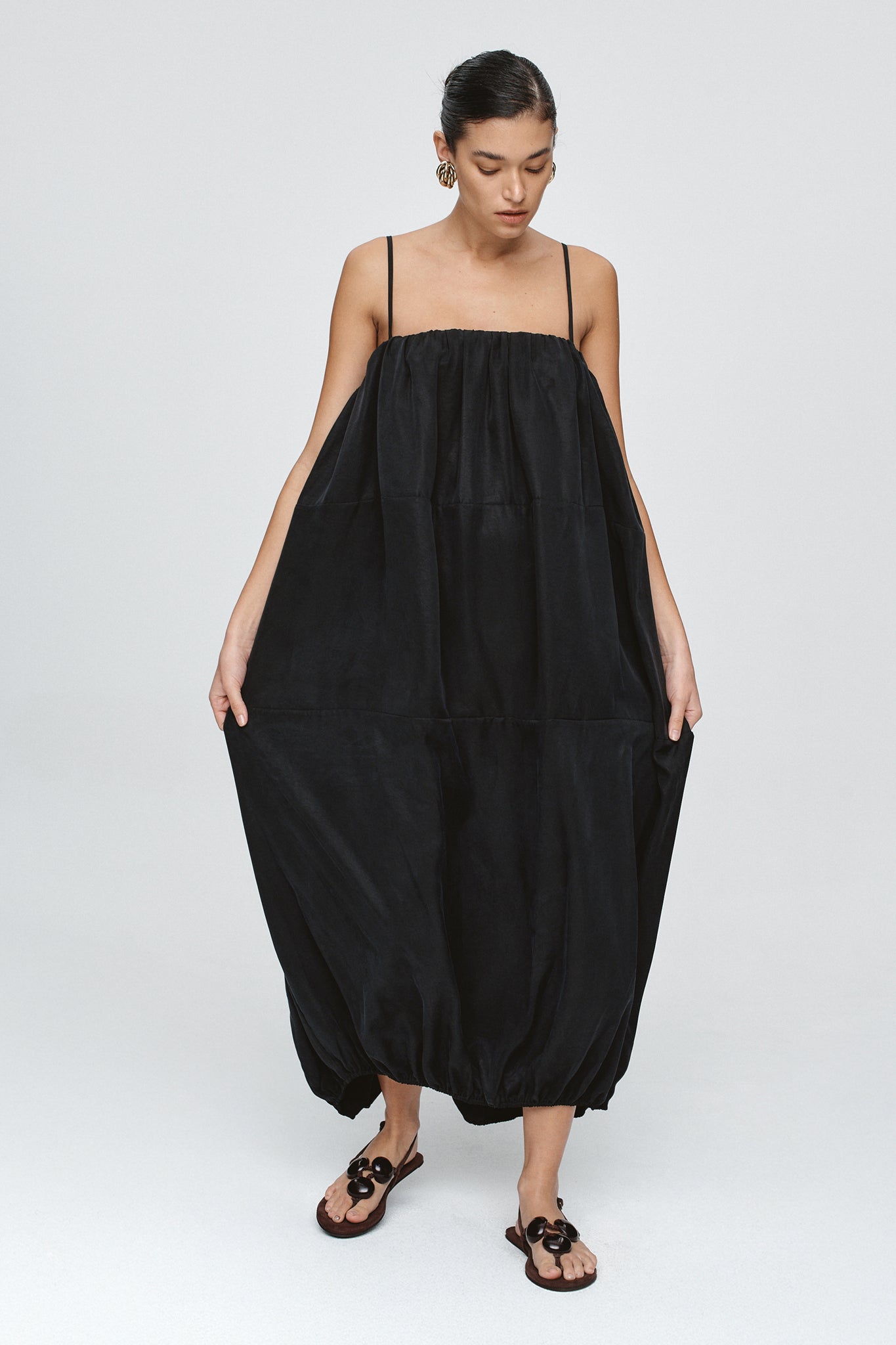 Marle Black Cocoon Terrance Dress