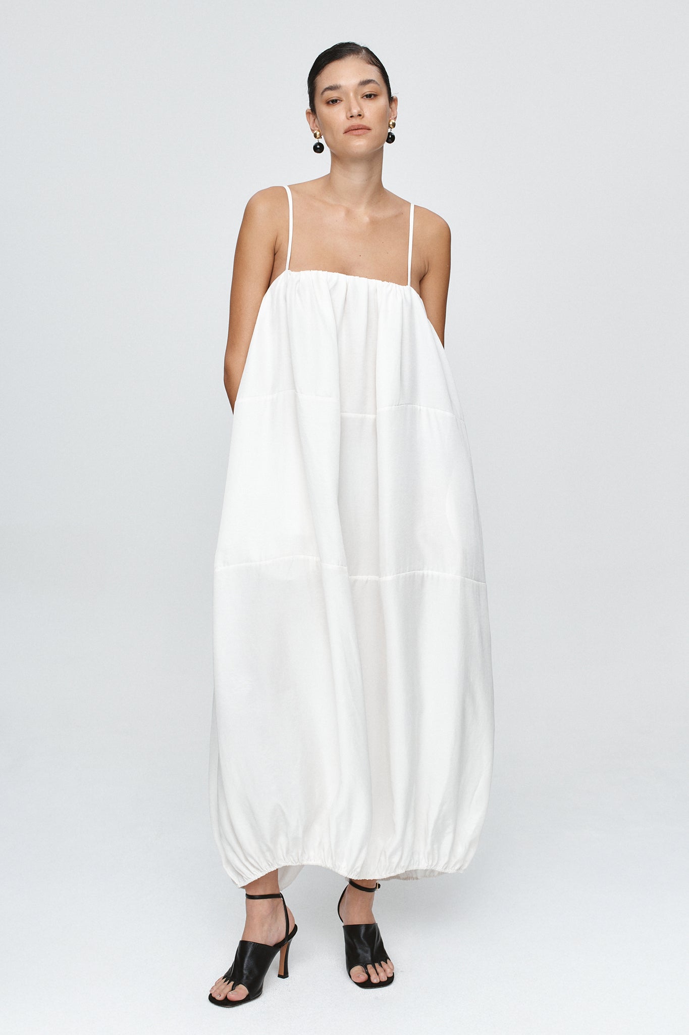 Marle White Cocoon Terrance Dress
