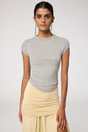 The Line by K Heather Grey Lavi Tee