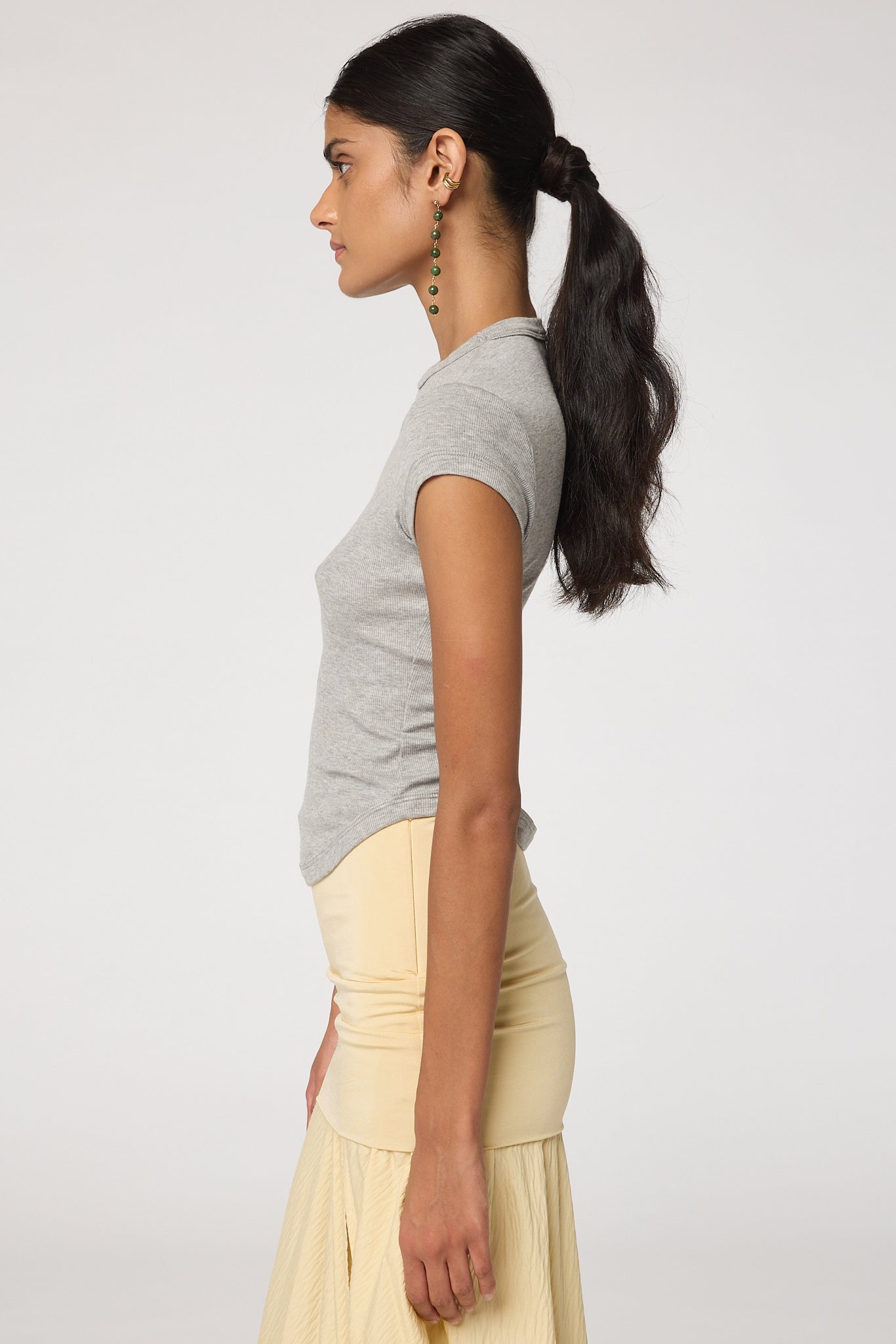 The Line by K Heather Grey Lavi Tee