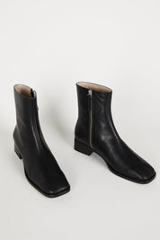 Intentionally Blank Black Leather Tour Boot