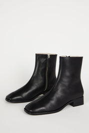Intentionally Blank Black Leather Tour Boot
