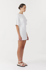 Third Form White Momentum Tee Mini Dress