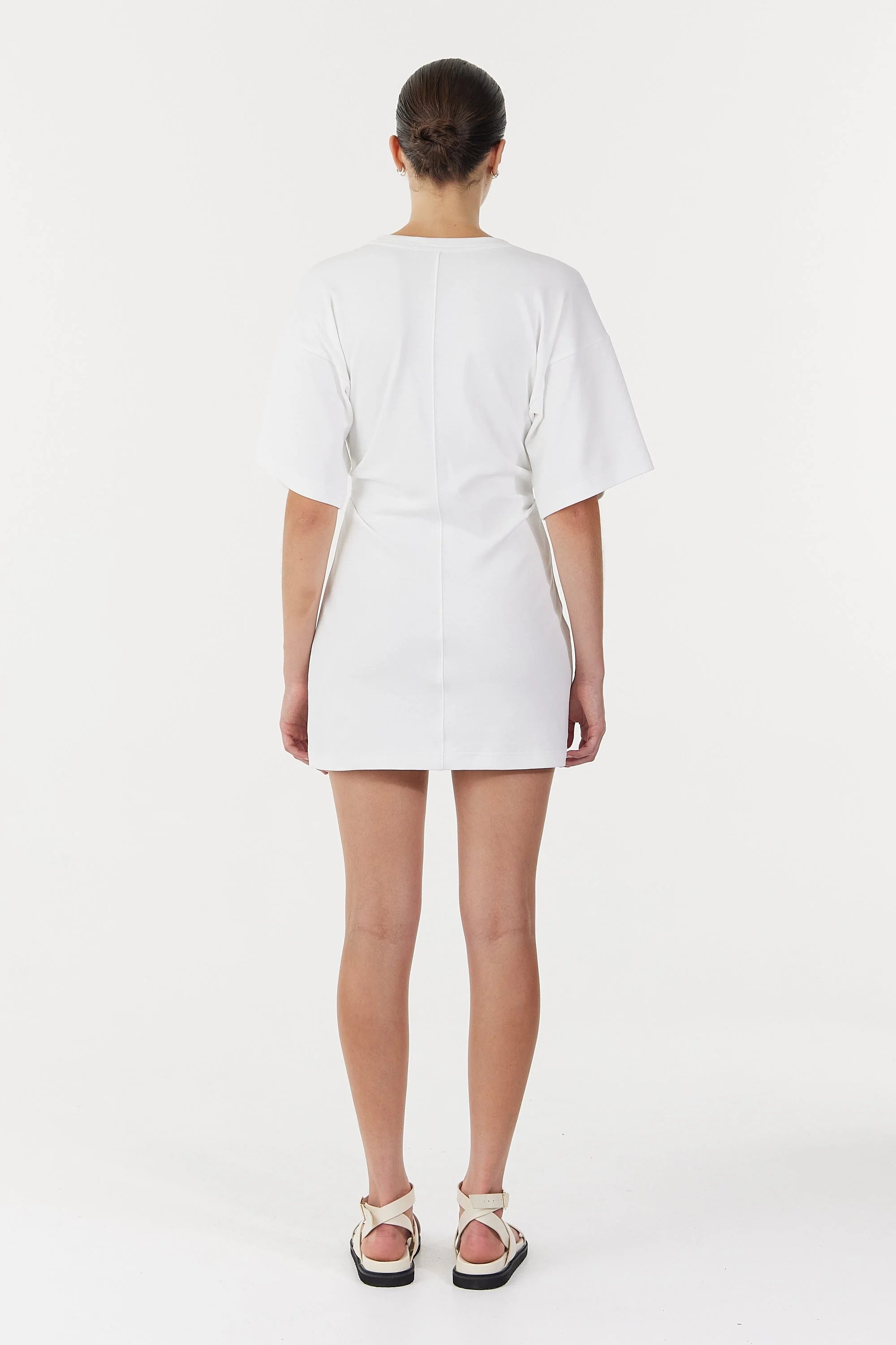 Third Form White Momentum Tee Mini Dress