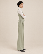 Vintage Sage Green Saks Fifth Avenue Vest & Pant Set