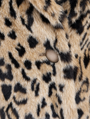Vintage Leopard Print Faux Fur Jacket