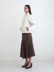 Belle Anna Brown Spiral Skirt