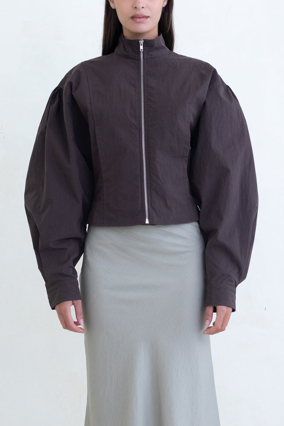 Belle Anna Brown Globo Jacket