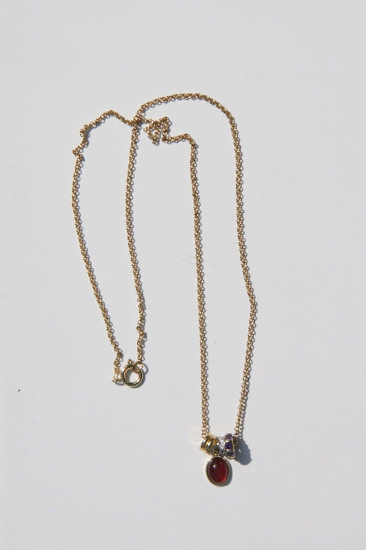 By Orly Eva Necklace: Carnelian/Amethyst Zircon