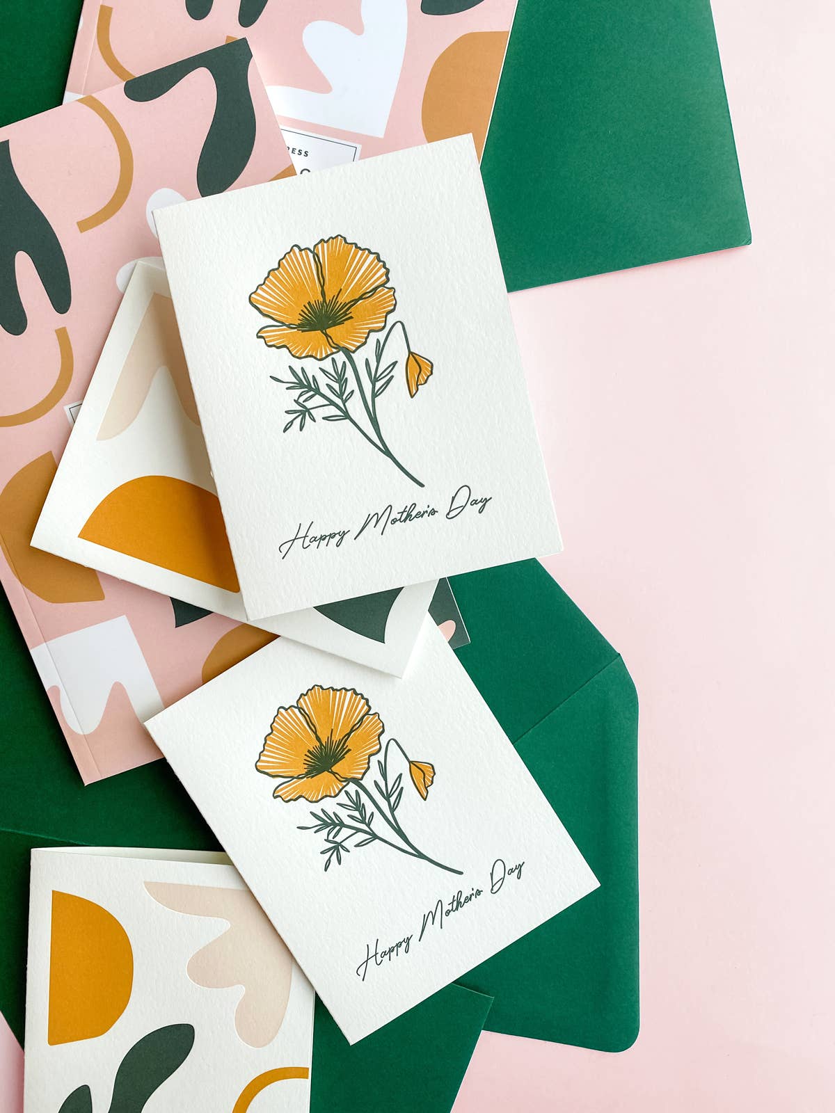 Poppy -  Letterpress Mother's Day Greeting Card