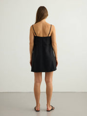The Handloom Black Indy Mini Dress