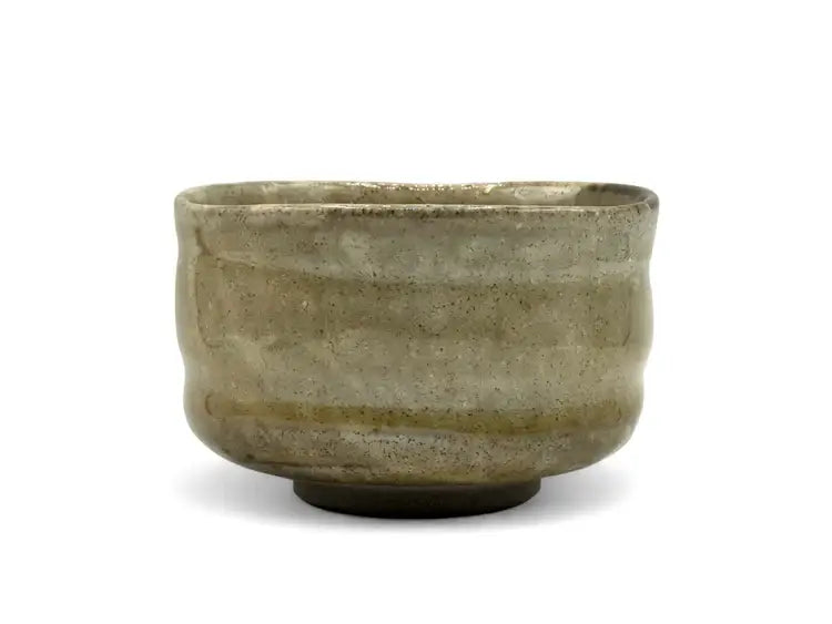 Oyu Yellow Glaze Japanese Matcha Bowl