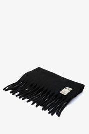 Black Reykjavik Merino Wool Scarf