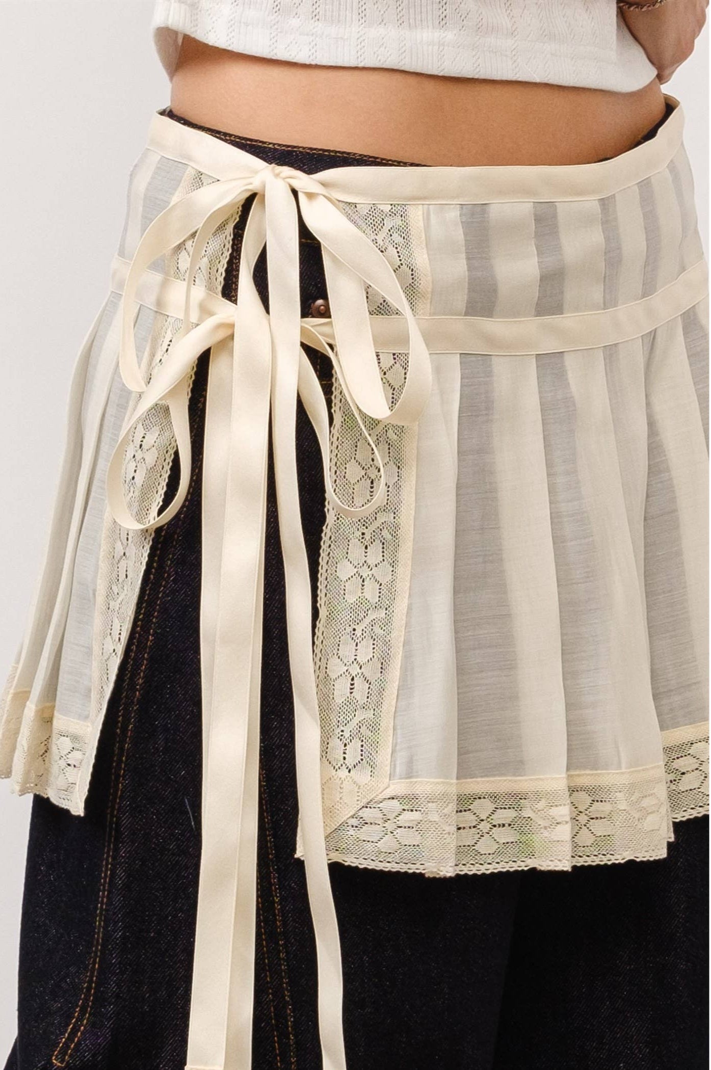 Celestine Pleated Layering Skirt Belt