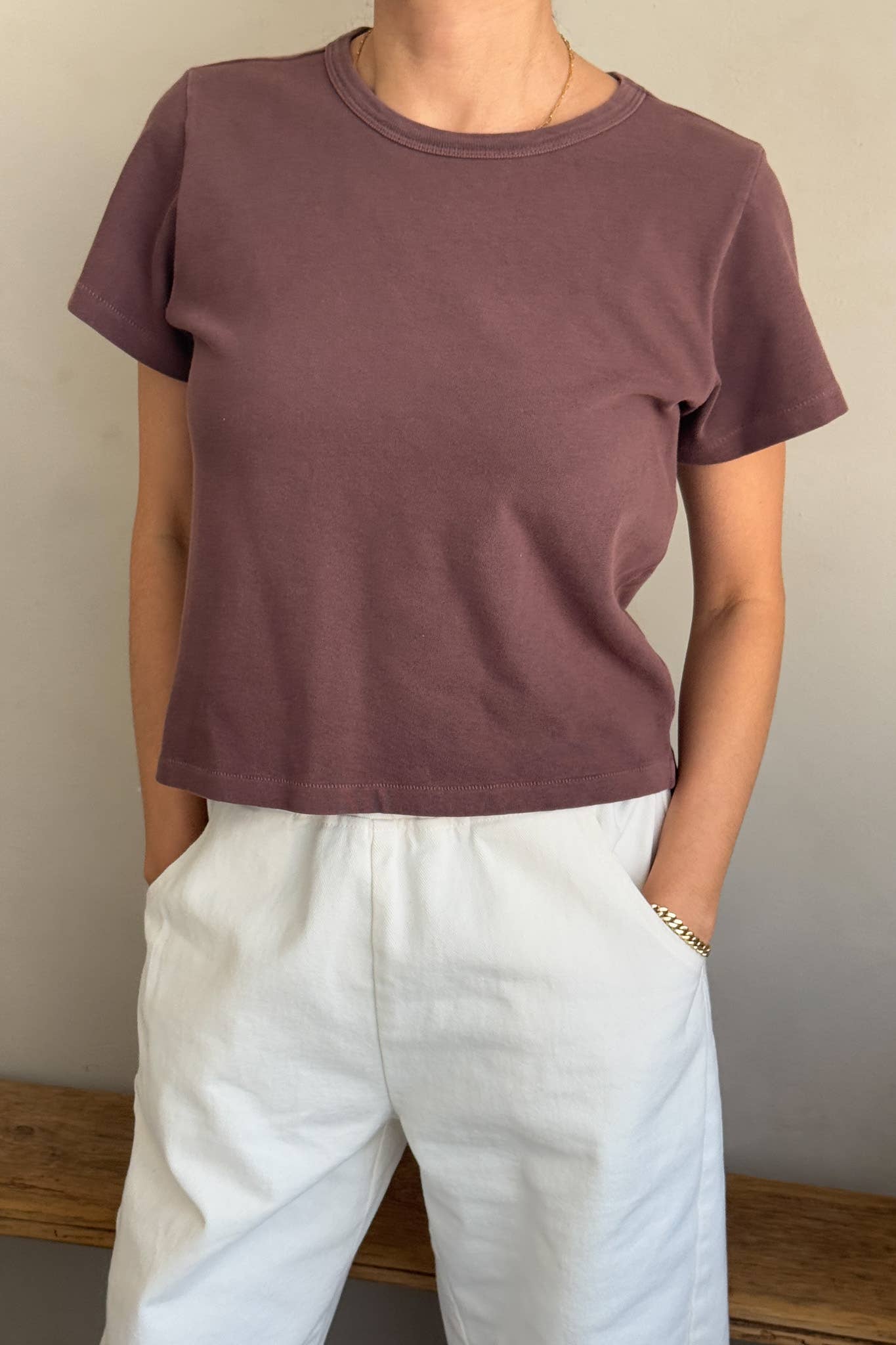 Le Bon Shoppe Little Boy Tee in Espresso
