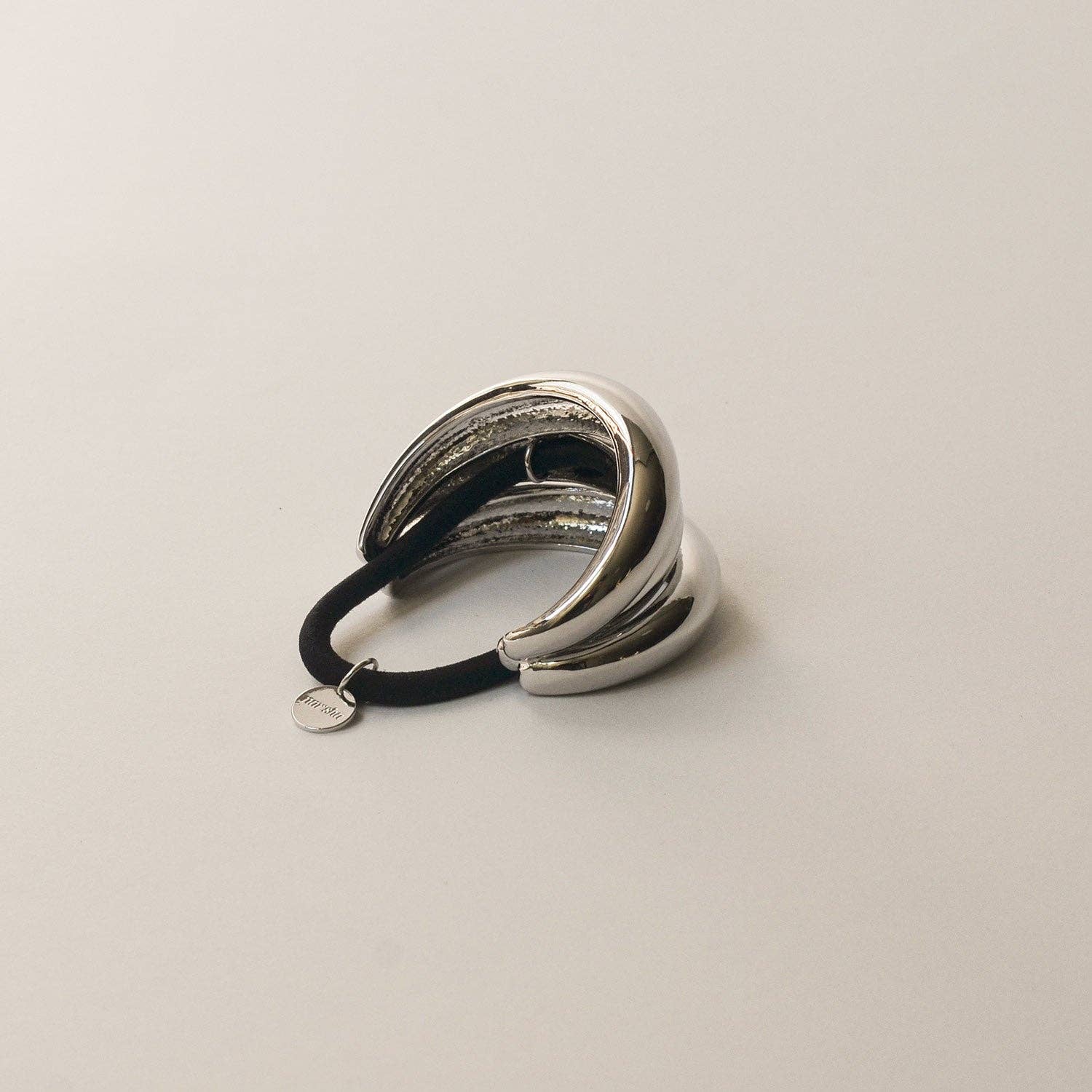 Silver Triple Arch Metal Hair Tie