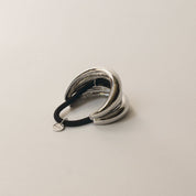 Silver Triple Arch Metal Hair Tie