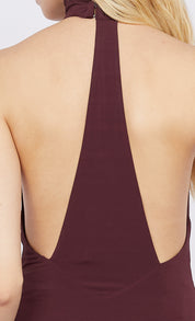 Bec + Bridge Deep Plum Cassian Racerback Dress