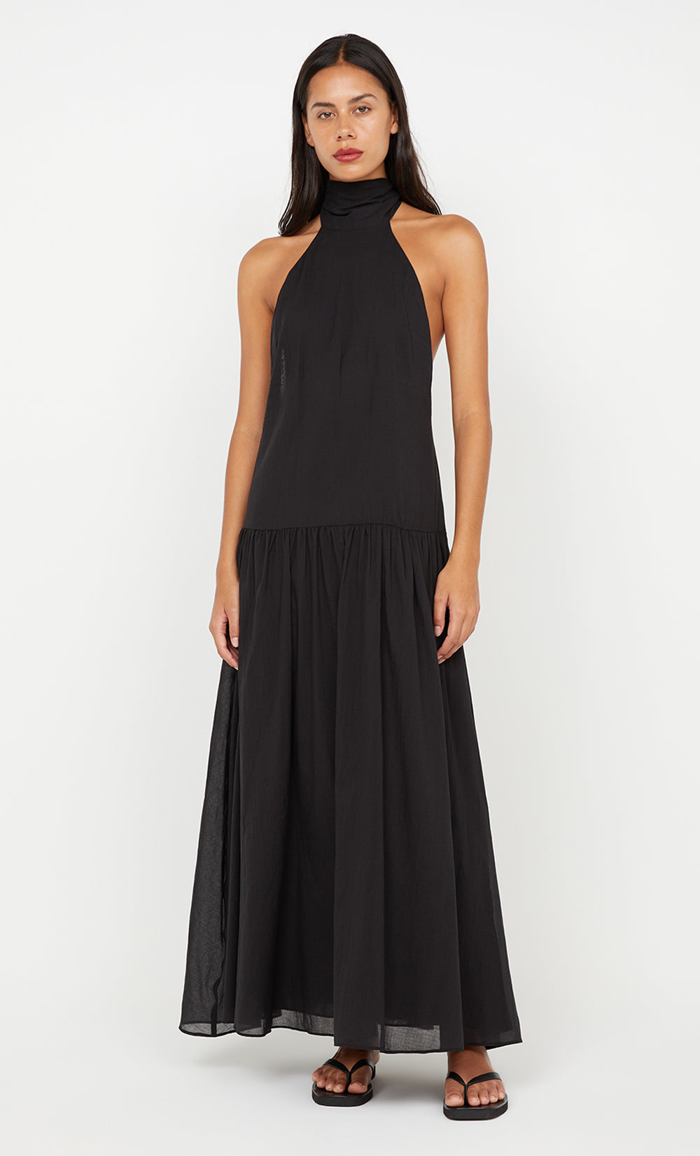Bec + Bridge Black Lina High Neck Dress
