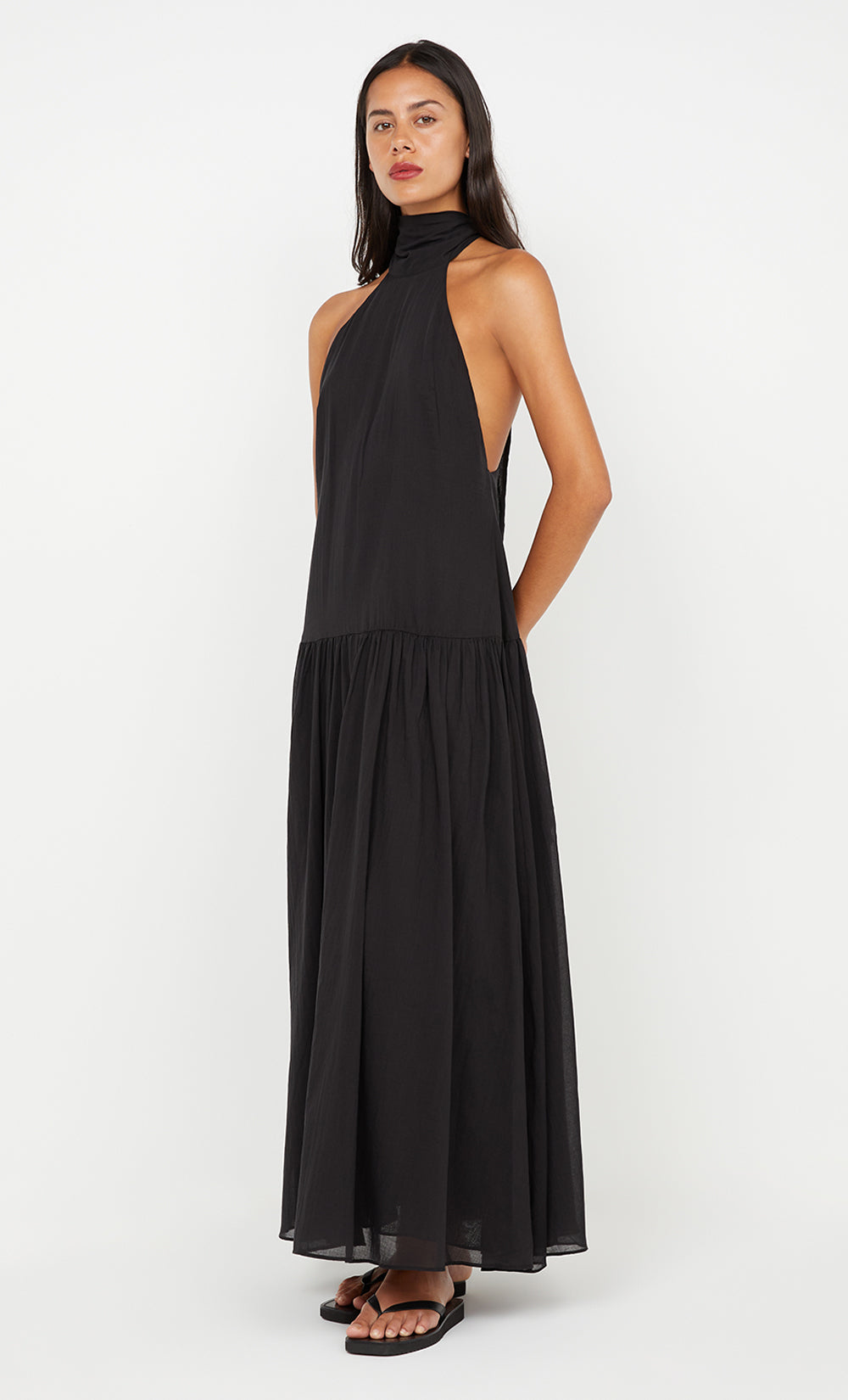 Bec + Bridge Black Lina High Neck Dress