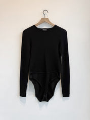 Vintage DKNY Black Wool Bodysuit