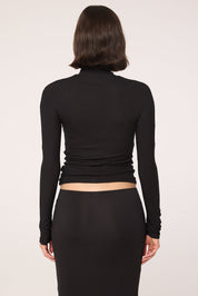 Line by K Black Blixa Turtleneck