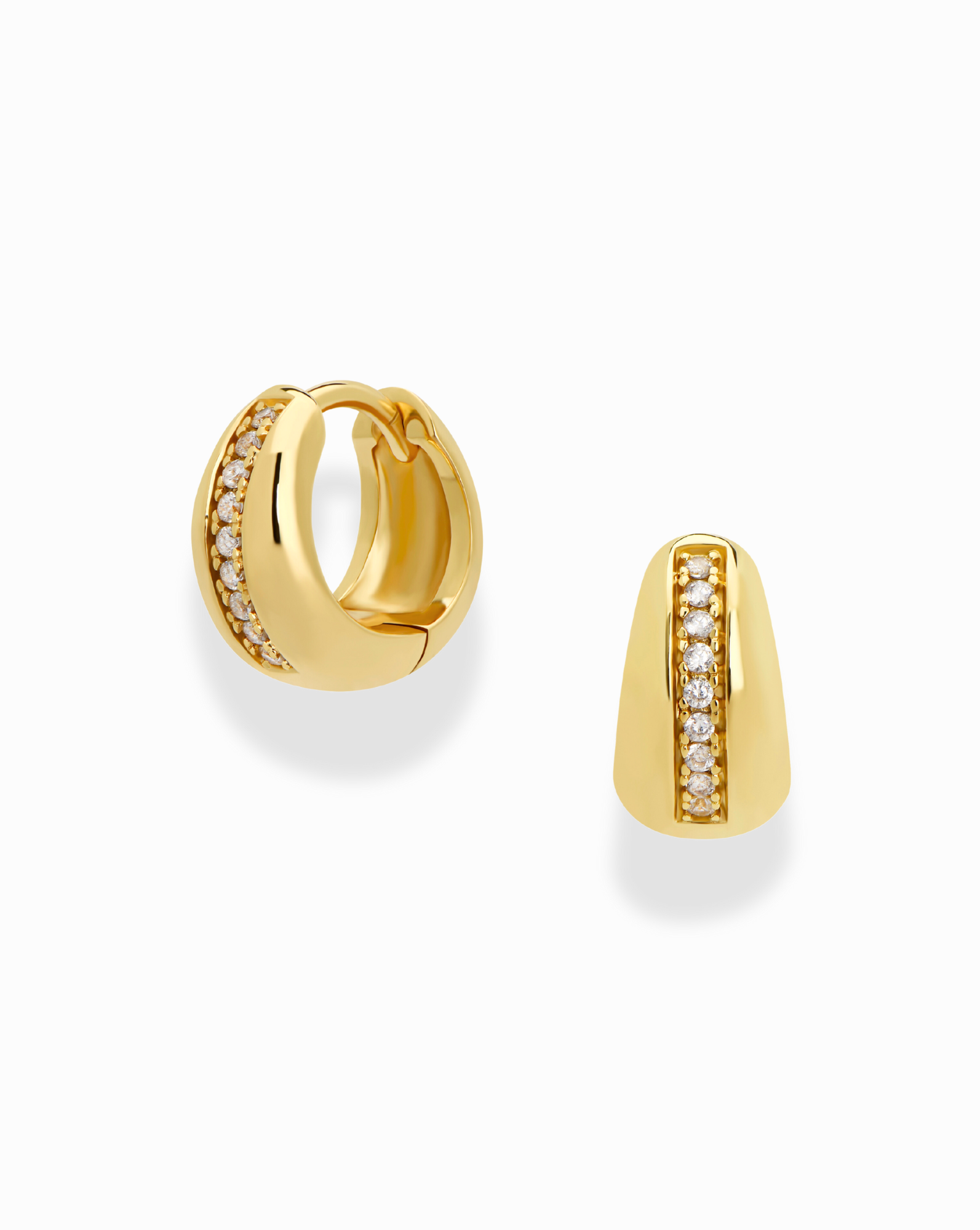 Mod + Jo Gold Brianne Hoops