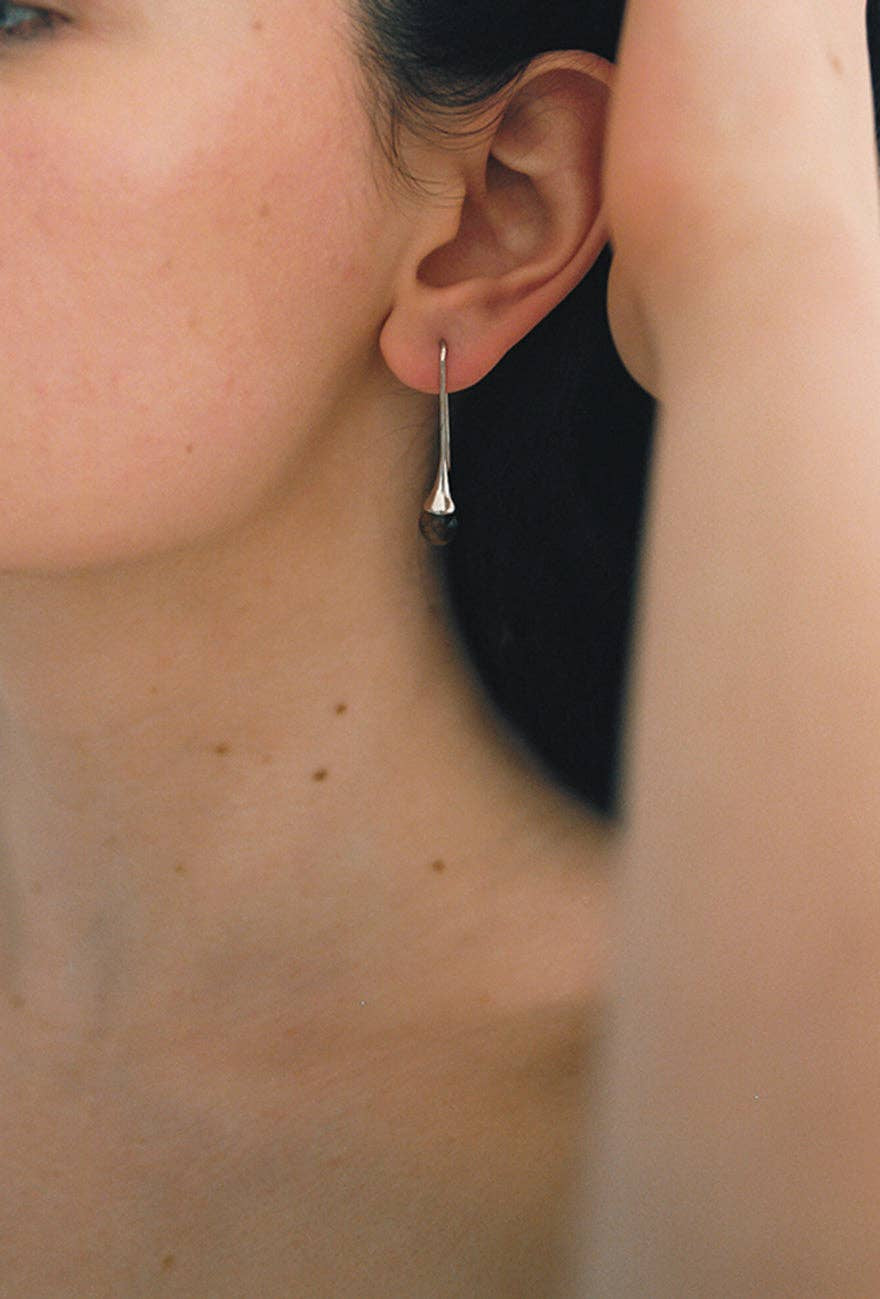 Maslo Collette Silver Tiger's Eye Earring