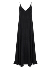 The Handloom Black Lucid Flow Maxi Dress