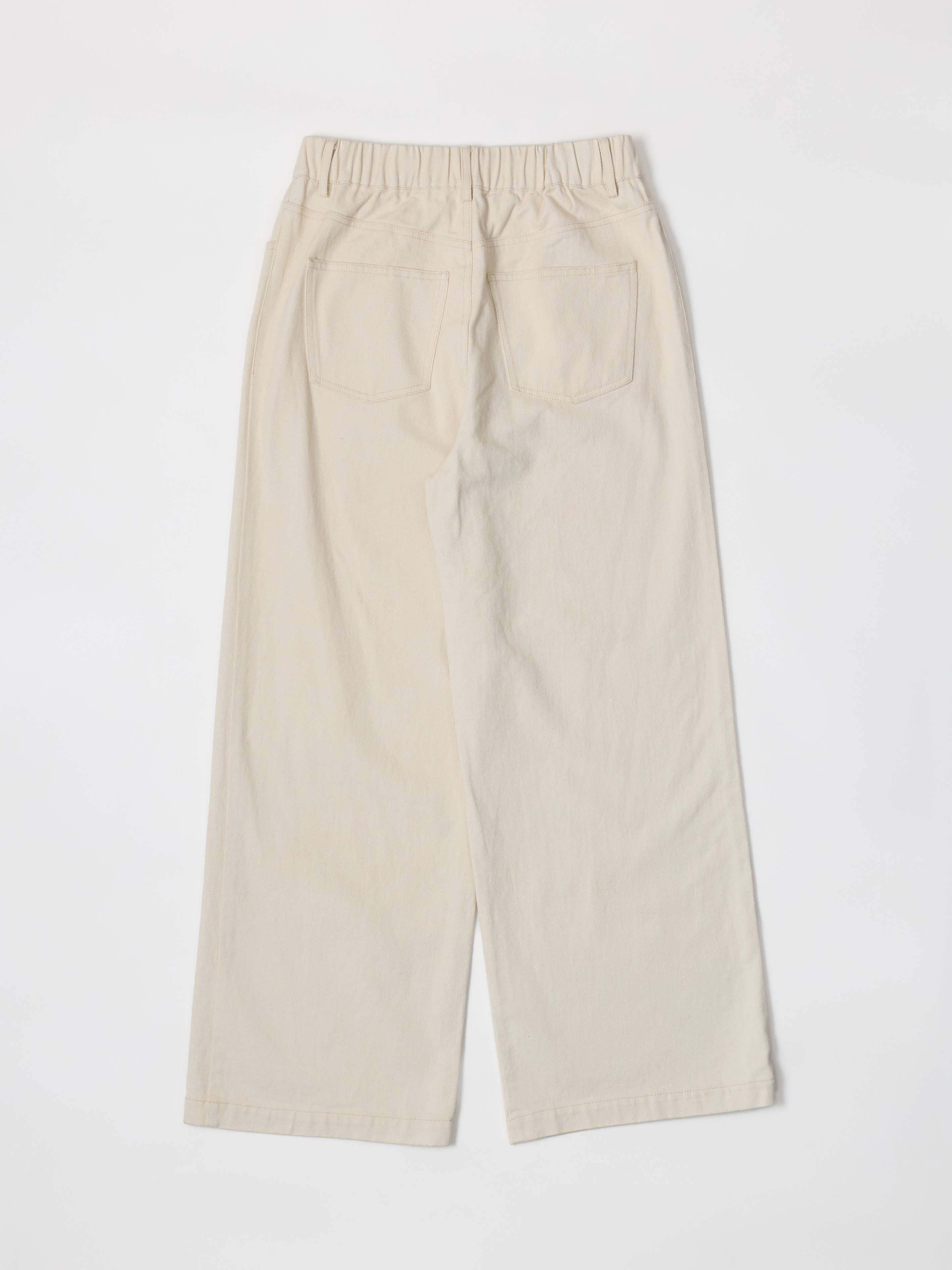 Cream Iris Cotton Pants