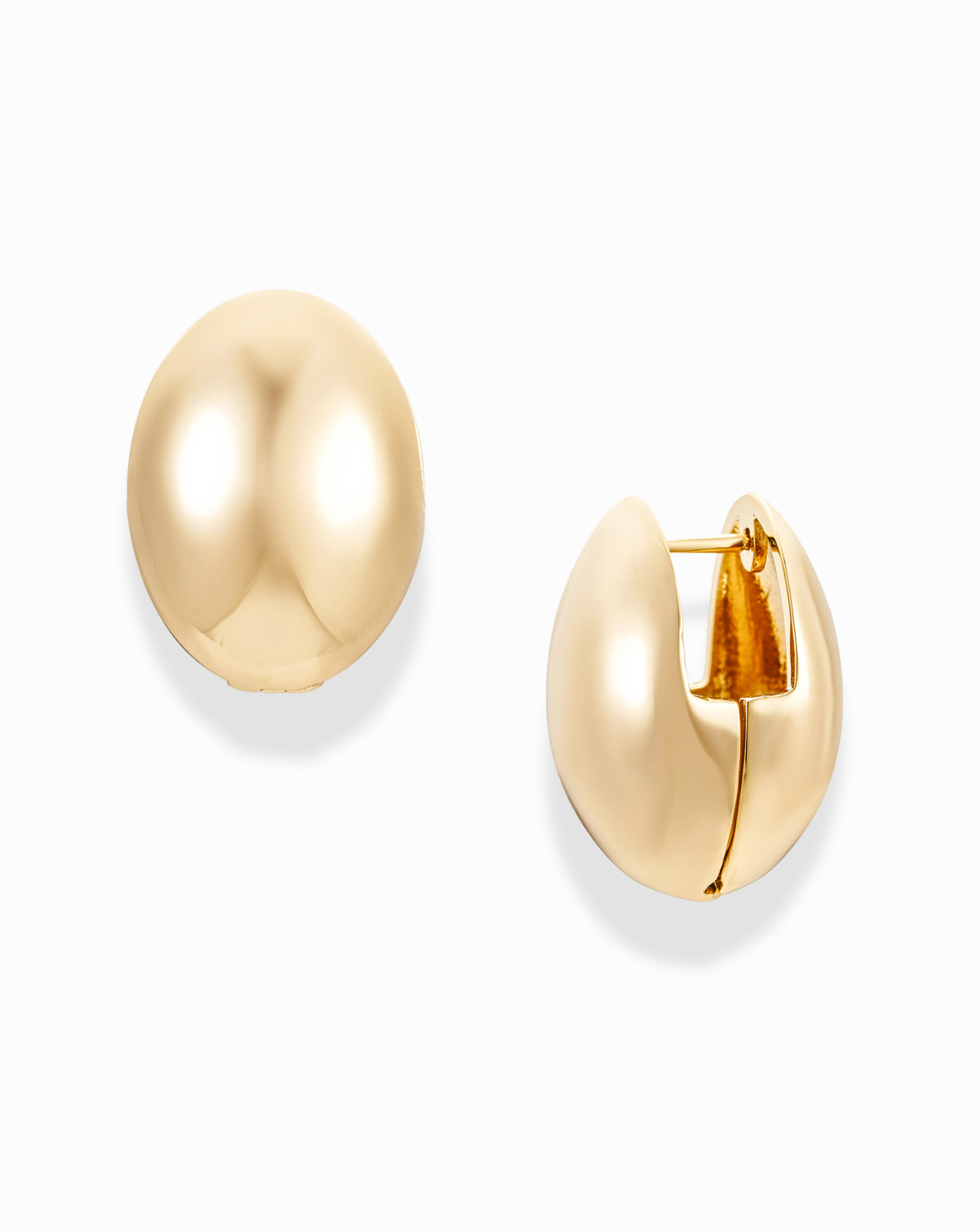 Yellow Gold Sadie Dome Hoops