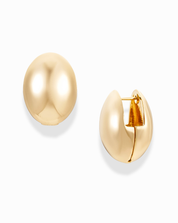 Yellow Gold Sadie Dome Hoops